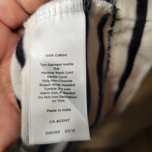 Talbots Cotton Stripped Dress - Picture 7 of 11